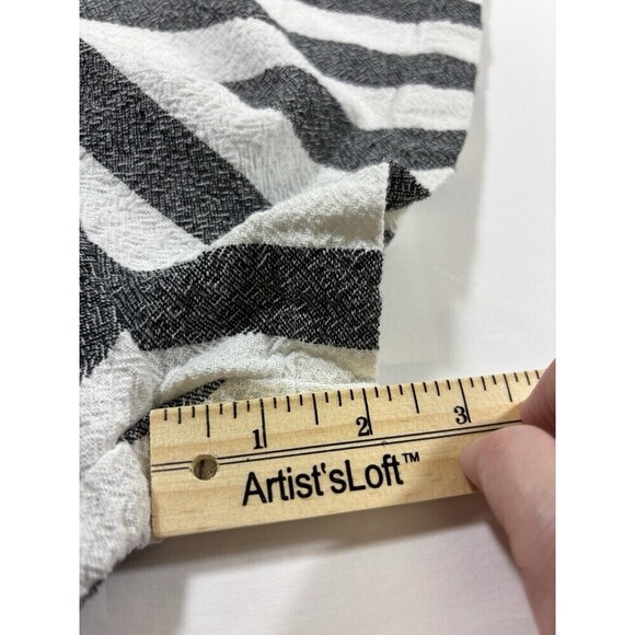 NSF Sue Romper White Blue Stripe Small Sleeveless Drawstring Waist Shorts - Picture 6 of 14